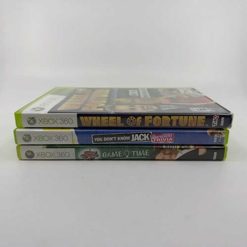 Xbox 360 Trivia Game Show Lot You Don't Know Jack 5th Grader Wheel of Fortune